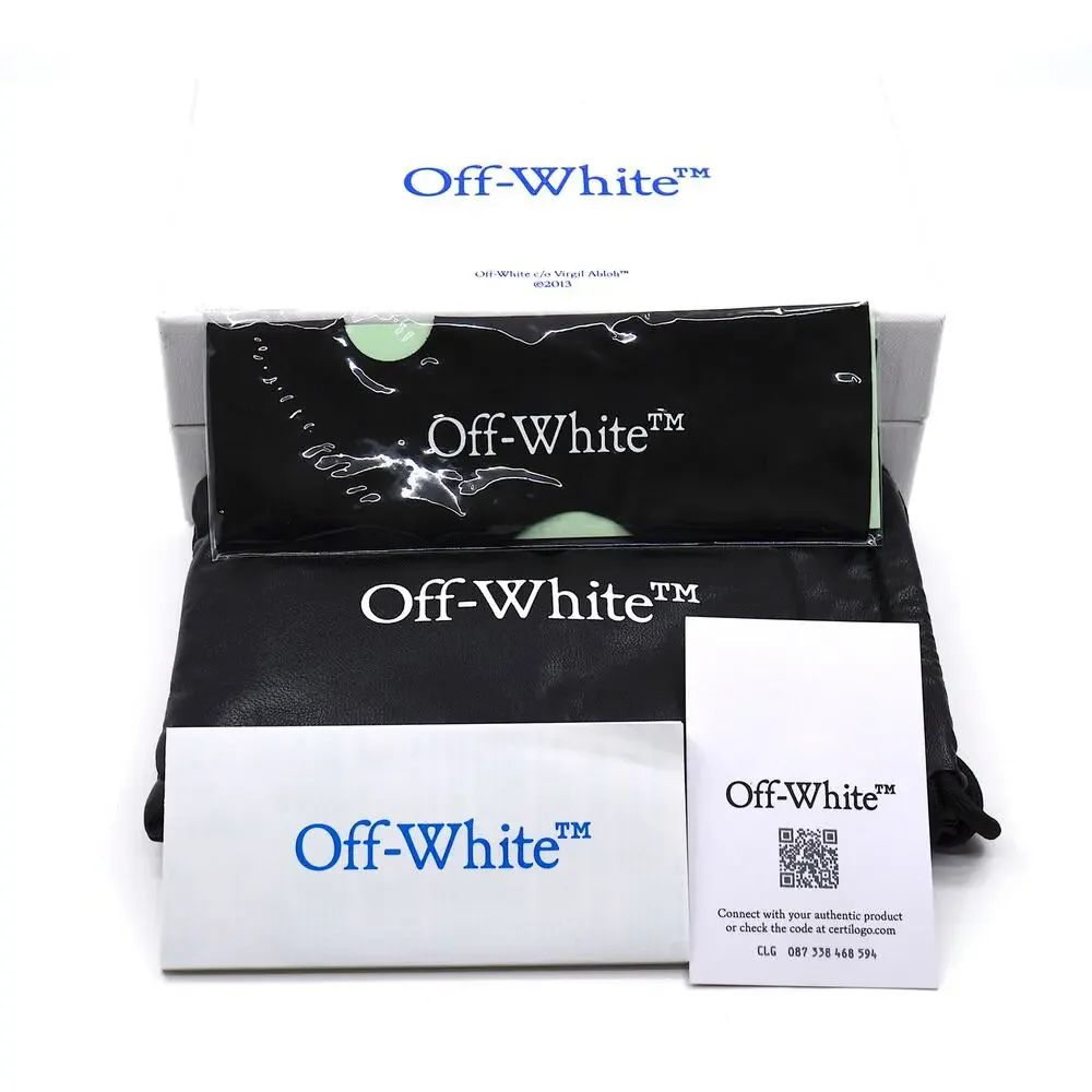 OFF-WHITE 0ER1070 BLACK /WHITE GREY WOMEN'S AUTHENTIC SUNGLASSES